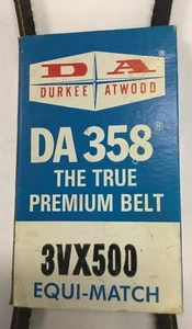 NEU True Premium Durkee Atwood DA 358 3VX500 Gummigürtel Equi-Match  - Bild 1 von 3
