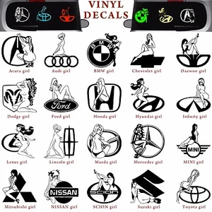 Sexy Chica Parece Coche Símbolo Club Vinilo Calcomanía Adhesivo Pared Ventana Laptop  - Imagen 1 de 23