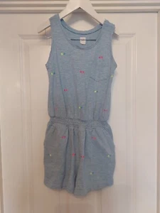 MUST-HAVE Girl's Age 8 Light Blue Star Pattern Sleeveless Playsuit by GAP KIDS - Picture 1 of 3