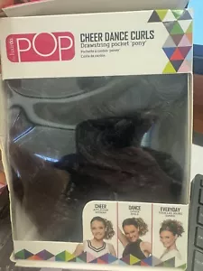 Hairdo POP Cheer Dance Curls Ebony Hair Piece Drawstring Pocket Pony - Picture 1 of 3