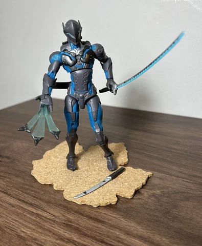 2019 Overwatch Genji Ultimates Carbon Series 6" Fig Loose Blizzard Hasbro Cover