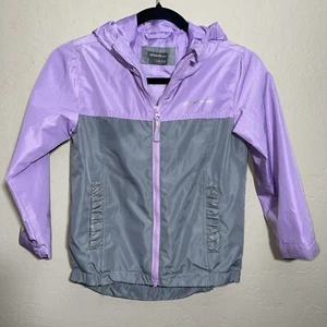 Eddie Bauer Girls Lightweight Hoodie Jacket - Waterproof - Lavender - XS (5/6) - Picture 1 of 9