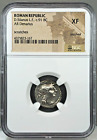 Roman Republic D. Silanus L.F. c.91 Bc Ar Denarius Ancient Coin Ngc Xf