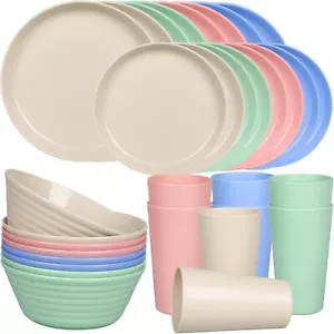 Geschirr Set für 8 Personen 32-teilig Speiseteller Tafel Unzerbrechlich B1175 - Bild 1 von 7