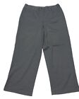 Bloomingdales Plus 1X Pull On Stretch Wool Pants Gray Thick Knit Full Leg
