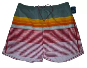 Herren 3XL 48-50 E Board Badeshorts Badehose George über dem Knie 8" Schrittlänge - Bild 1 von 1