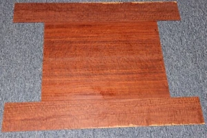 Figured bubinga dreadnought acoustic guitar back & side set. - Bild 1 von 9