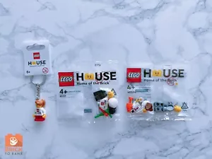LEGO 40534 40356 LEGO HOUSE MINI CHEF POLYBAGS & LEGO HOUSE KEYCHAIN Home Brick - Picture 1 of 1