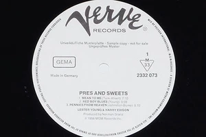 LESTER YOUNG & HARRY EDISON -Pres And...- LP 1976 Verve Promo Archiv-Copy mint - Picture 1 of 1
