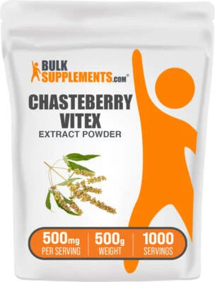 BulkSupplements Chasteberry Extract Powder - 500mg per Serving - Image 1 of 4