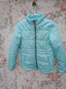 Gerry Girls Puffer Coat Light Blue Size Large (14-16) Zipper Closure - Picture 1 of 8