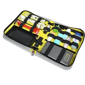 Universal Grey Travel Case Organiser Electronics & Accessories Cables Chargers - Picture 1 of 6