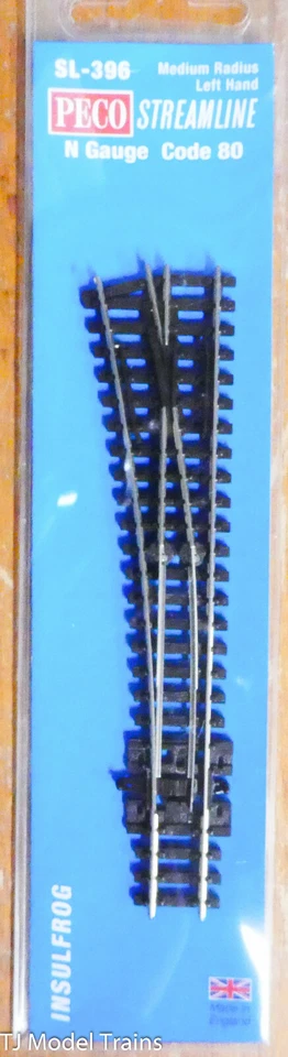 Peco #SL-396 Código 80 Radio Medio #6 Desvío - Streamline -- Mano Izquierda, Insulfr Foto 1 de 1