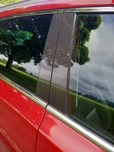 Kohlefaser Tür B Säule Abdeckung 3D glänzend für Alfa Romeo Giulia 2017-2022 - Bild 1 von 11