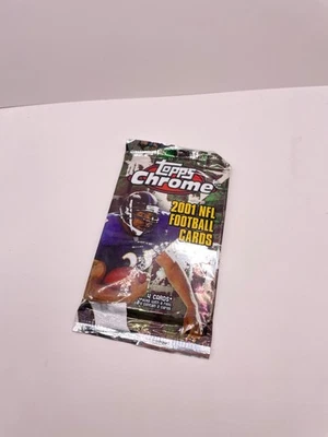 (1) 2001 Topps Chrome Football Pack - Factory Sealed | Drew Brees RC Refractor?* - Image 1 of 2