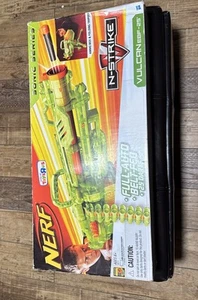 NERF VULCAN EBF-25 Special Edition CLEAR/TRANSPARENT w/Tripod & Ammo Belt - Picture 1 of 5