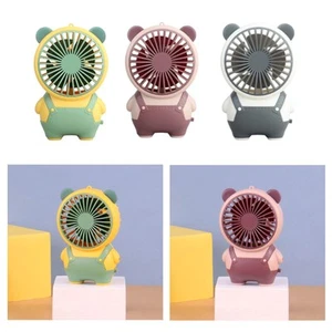 Hand Fan Low Noise Rechargeable USB Cute Tabletop for Office Camping Fishing - Picture 1 of 23