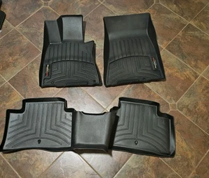 2022-2025 Genesis GV70 Weathertech Floorliners Black Excellent Condition! - Picture 1 of 3