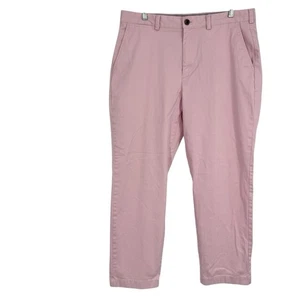 Brooks Brothers Mens Chino Pants Size 36X30 (29) Pink Cotton Flat Front - Picture 1 of 14
