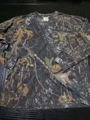 Vintage Mossy Oak Field Staff Camo Long Sleeve Shirt Size L - Image 1 of 4