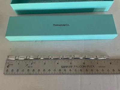 Pulsera Tiffany de oro blanco de 18k para hombre Foto 1 de 2