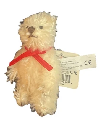 Vintage 1996 Mohair Gund Theo Teddy Bear Jointed 9616 3" - Image 1 of 3