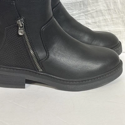 Bota de mujer Blowfish Malibu Redsen negra talla 8 Viena botín vegano cremallera serpiente Foto 1 de 4