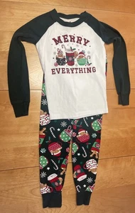 PJ Place Sz 5 XMas Pajamas Sz 5 Euc Green Unisex - Picture 1 of 7
