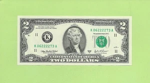 2003A ..UNCIRC $2 K 0622 2273 A .... 2003A $2 K-A QUAD CENTER '2222' - Picture 1 of 2