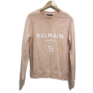 Auth BALMAIN JQ005B027 Pink Beige Men's Sweatshirt - Picture 1 of 6