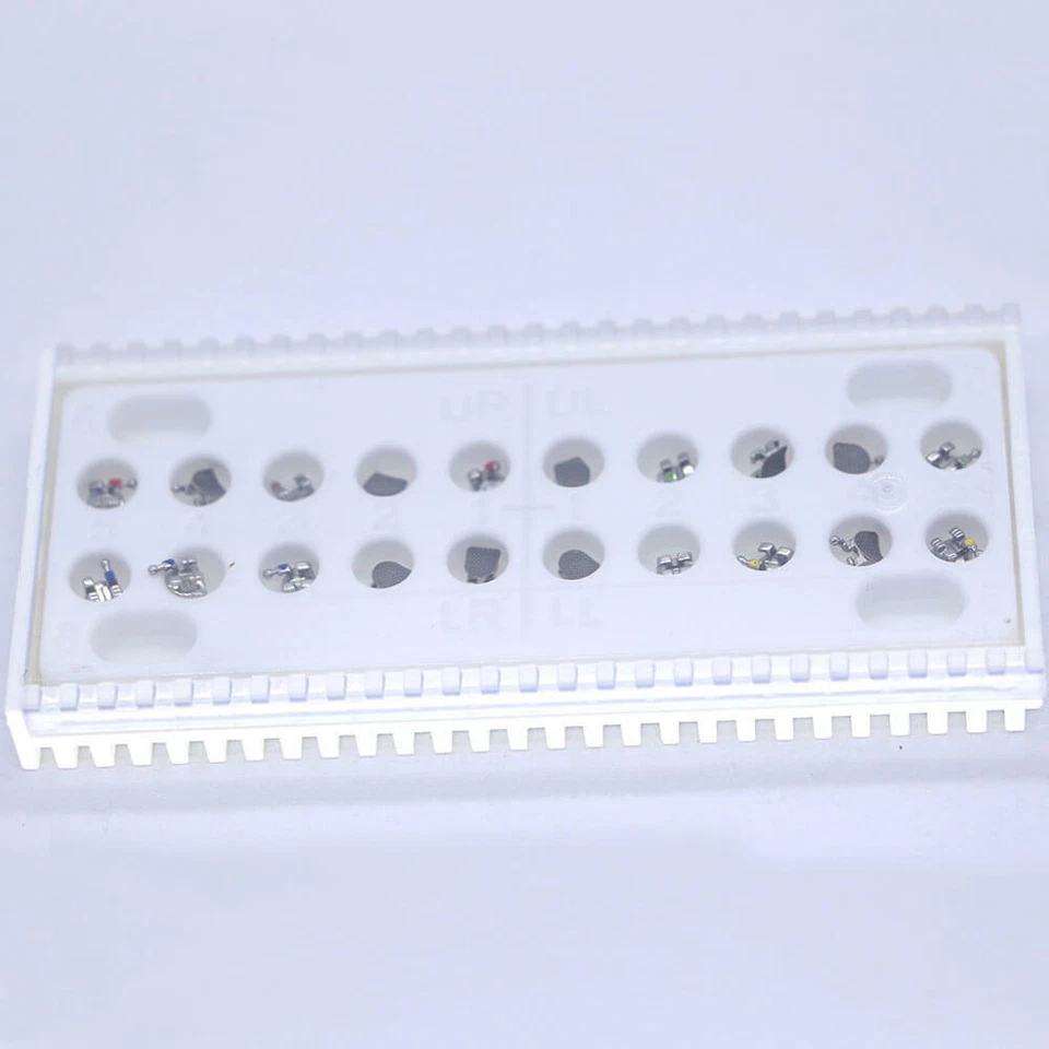 AU 50 kits soporte de ortodoncia dental estándar rojo 0,022" 345 ganchos chorro de arena Foto 1 de 4