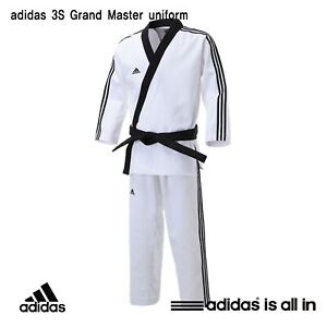*New* Adidas 3S Grand Master Taekwondo Dobok/ITF style/Hapkido Uniform Sz4/180cm