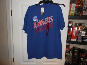 NEW YORK RANGERS T-SHIRT SIZE: XLARGE OFFICIAL LICENSED NHL BRAND NEW FREE SHIP! - Picture 1 of 9