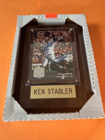 Ken Stabler Photo Picture Plaque Oakland Raiders Super Bowl Memories Unopened Cover