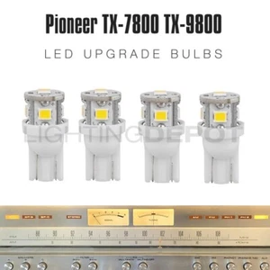 4 piezas dial receptor medidor de bombilla Pioneer TX-7800 TX-9800 LED 8V actualización - Imagen 1 de 4