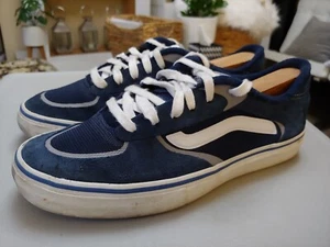 Vans Rowley PRO White & Blue Suede Off the Wall Mens Size 8.5 - Picture 1 of 18
