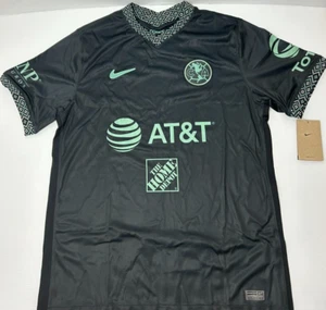 Nike Club America 3RD KIT Soccer Jersey Black Large 2021/2022 DB5743-010 - Picture 1 of 12