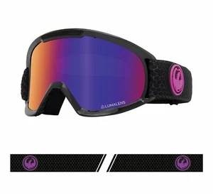 DRAGON MASCHERA SNOWBOARD DX2 SPLIT LENTI LUMALENS VIOLA IONIZED + AMBRA - Imagen 1 de 4