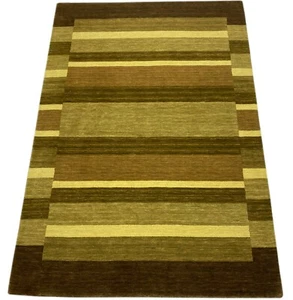 Carpet 100% Wool Braun Lori Gabbeh Hand Woven 140x205 CM S189 - Picture 1 of 7