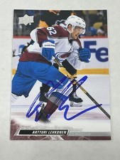 Artturi Lehkonen Signed 2022-23 Upper Deck Series 2 Auto Card #298 Avalanche