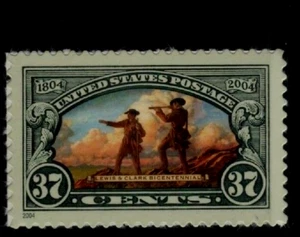 Lewis and Clark #3854 US EXPLORERS AND TOPÓGRAFOS 2004 BICENTENARIO MVF SELLO 37c - Imagen 1 de 2