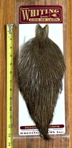 Whiting Coq De Leon Dark Pardo Rooster Cape, Neck, Fly Tying - Picture 1 of 2