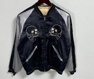 Toyo Enterprise BEAMS Japón Sukajan Satén Bomber Chaqueta Reversible Sastre T... - Imagen 1 de 7