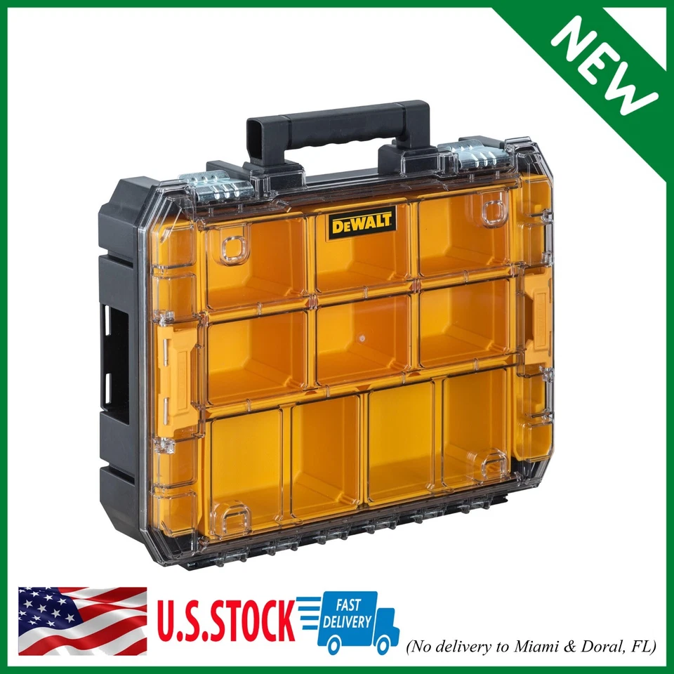 DEWALT Caja de Herramientas Organizador de Almacenamiento Caja de Herramientas Portátil Estuche, Expansión TSTAK, Transparente Foto 1 de 4