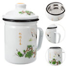  Enamel Mug Stainless Steel Office Chinese Cup Loose Tea Espresso Cups