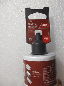 HOLESAW BI-METAL 2-3/8" ACE HARDWARE #24321 WOOD HOLESAW 2-3/8" BRAND NEW - Picture 1 of 11