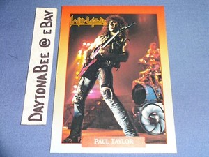 Rockcards #31 Winger Paul Taylor 1991 In The Heart Of The Young Alice Cooper