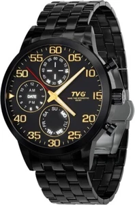 Orologio da uomo Cronografo analogico Movimento al quarzo retroilluminato - Foto 1 di 6