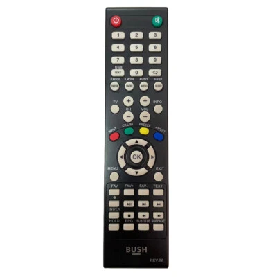New Replace REV02 For BUSH Smart LCD LED TV Remote Control BPDP50HD BPDP42HD - Image 1 of 4