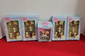 Precious Moments Christmas Tree Miniature Ornaments Winter Wonderland Lot of 5 - Picture 1 of 2